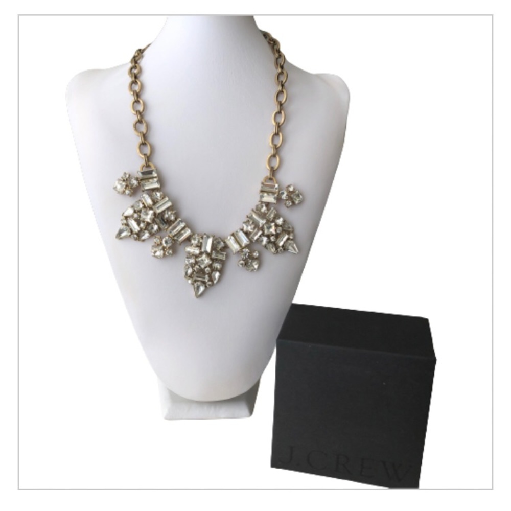 J. Crew Art Deco Statement Necklace - Picture 1 of 5